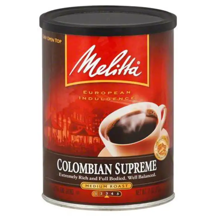 Order Melitta Coffee, Extra Fine Grind, Medium Roast, Colombian Supreme - 8.8 Ounces food online from Holiday farms store, Roslyn Heights on bringmethat.com