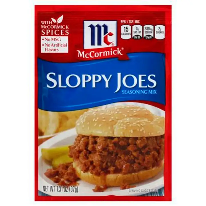 Order McCormick Seasoning Mix, Sloppy Joes - 1 Ounce food online from Novato Harvest Market store, Novato on bringmethat.com