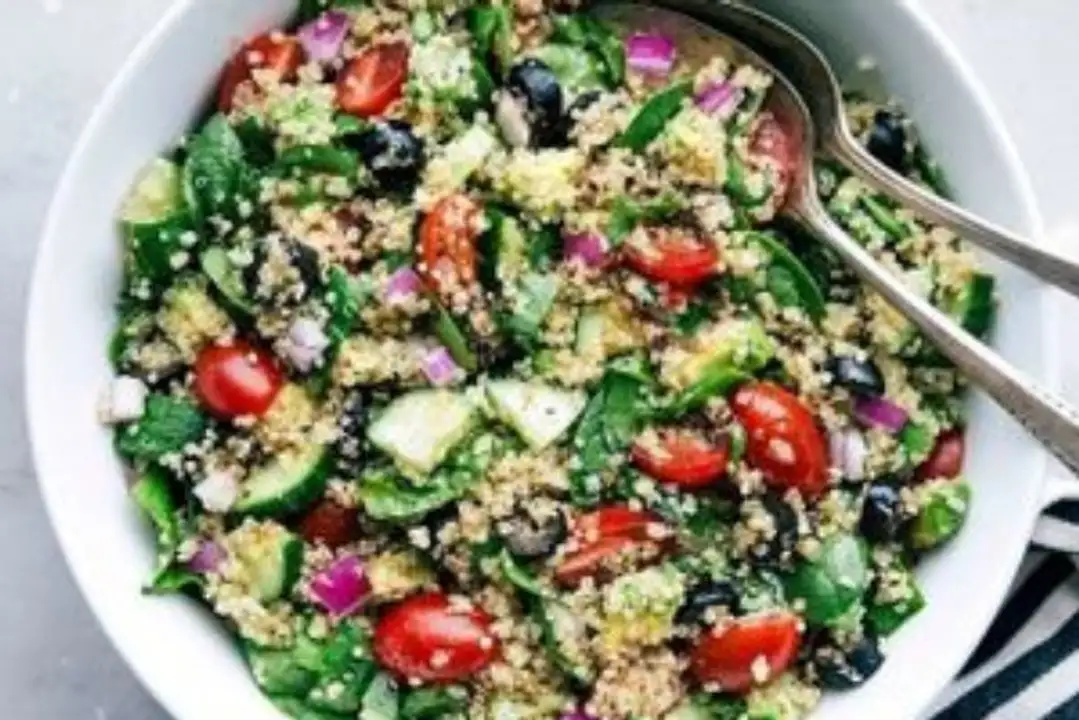 Order WFC Deli Greek Quinoa Salad food online from Whole Foods Co-Op Denfeld store, Duluth on bringmethat.com