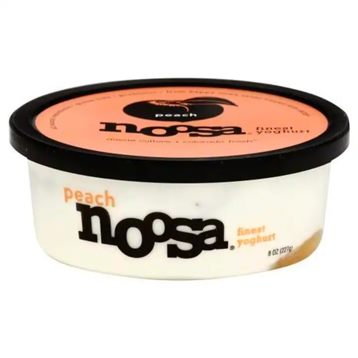 Order Noosa Yoghurt, Peach - 8 Ounces food online from Novato Harvest Market store, Novato on bringmethat.com