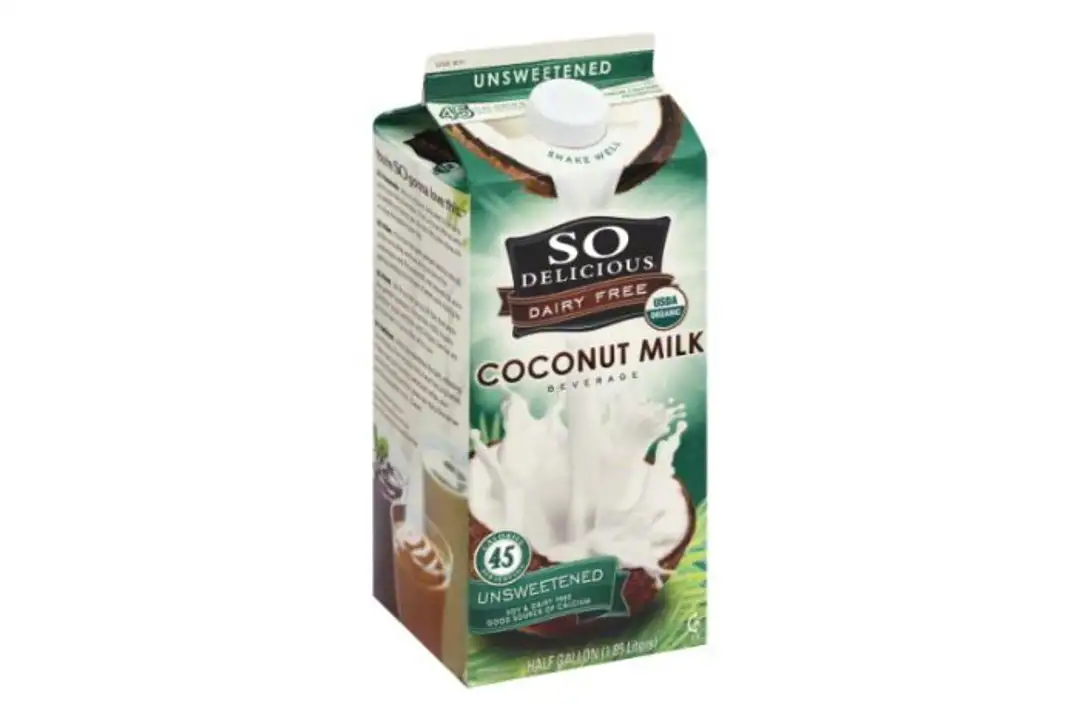 Order So Delicious Coconut Milk, Unsweetened - 64 Ounces food online from Whole Foods Co-Op Denfeld store, Duluth on bringmethat.com