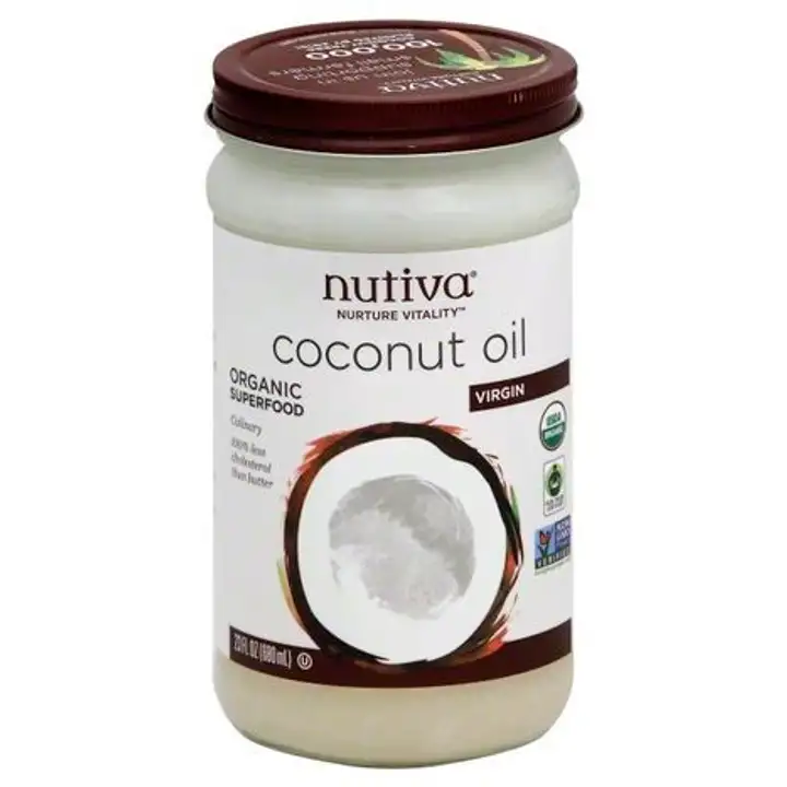 Order Nutiva Coconut Oil, Virgin - 23 Ounces food online from Whole Foods Co-Op Denfeld store, Duluth on bringmethat.com