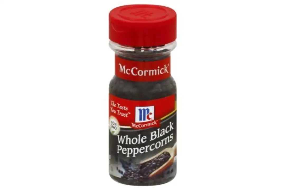 Order McCormick Peppercorns, Black, Whole - 3.5 Ounces food online from Novato Harvest Market store, Novato on bringmethat.com