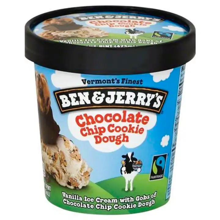 Order Ben & Jerrys Ice Cream, Chocolate Chip Cookie Dough - 473 Milliliters food online from Novato Harvest Market store, Novato on bringmethat.com