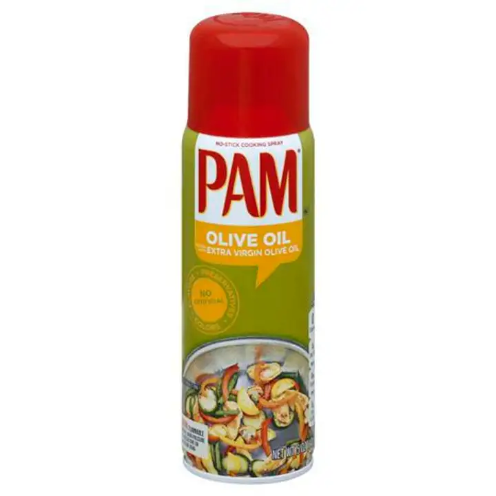 Order Pam Cooking Spray, No-Stick, Olive Oil - 5 Ounces food online from Novato Harvest Market store, Novato on bringmethat.com