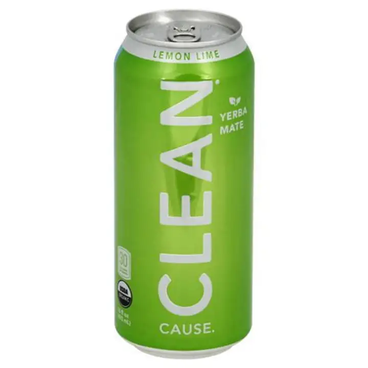Order Clean Cause Yerba Mate, Organic, Lemon Lime - 16 Ounces food online from Whole Foods Co-Op Denfeld store, Duluth on bringmethat.com