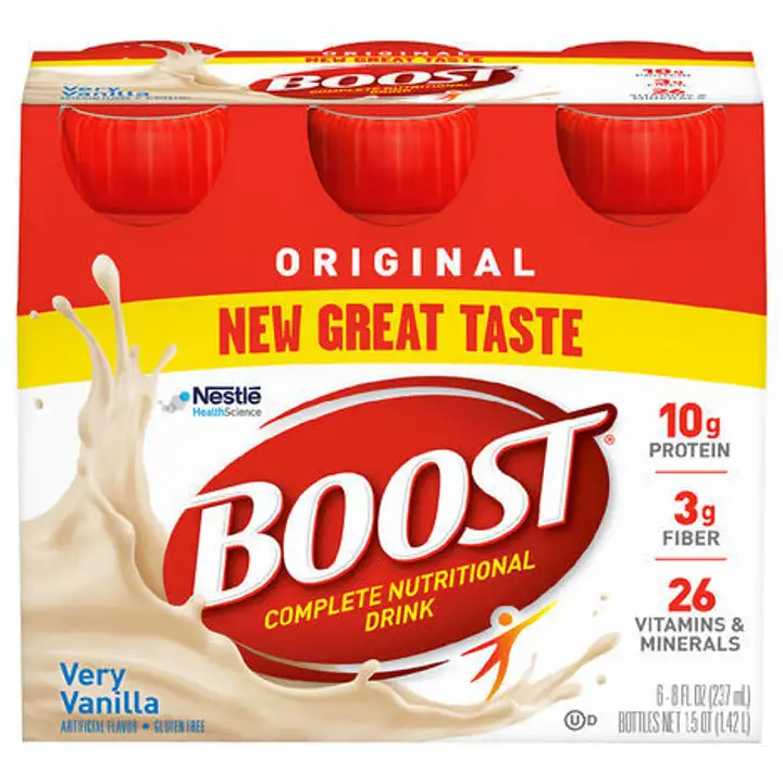 Order Boost Very Vanilla Oral Supplement - 6 Pack food online from Fligner Market store, Lorain on bringmethat.com