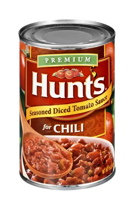 Order Hunts Tomato Sauce, Seasoned, for Chili - 15 Ounces food online from Fligner Market store, Lorain on bringmethat.com