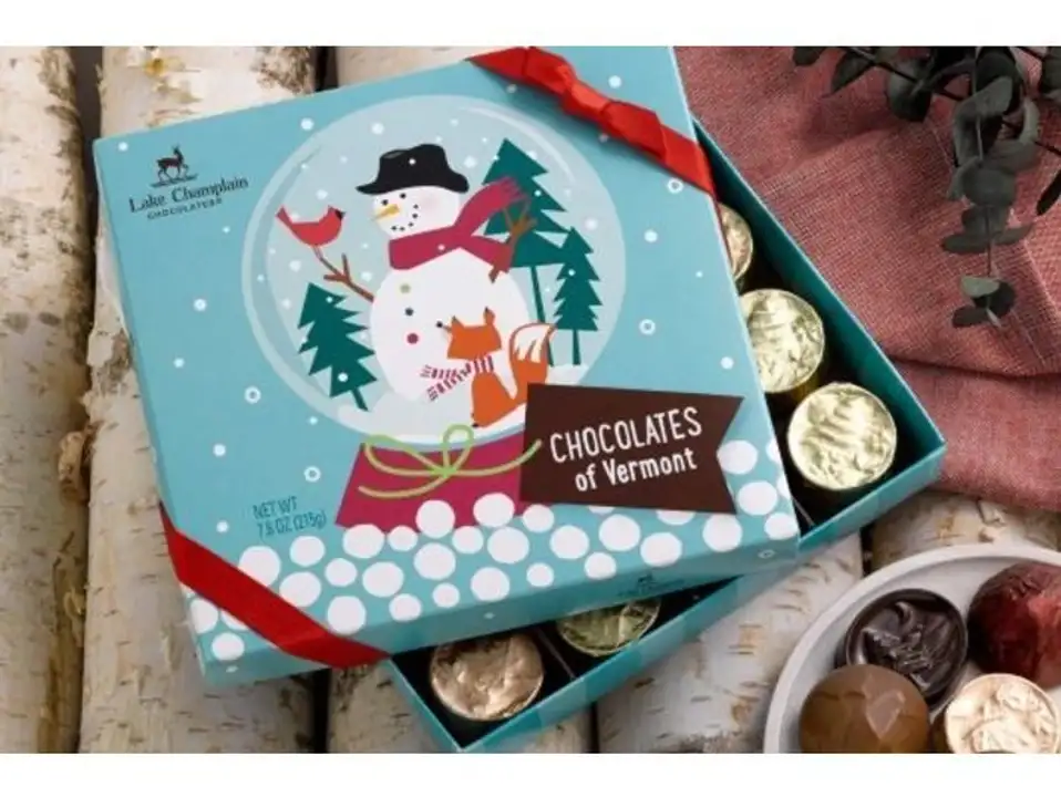 Order Lake Champlain Holiday Chocolates of Vermont Gift Box - 7.6 Ounces food online from Whole Foods Co-Op Denfeld store, Duluth on bringmethat.com