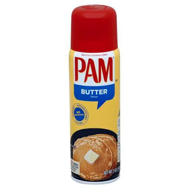 Order Pam Cooking Spray, No-Stick, Butter Flavor - 5 Ounces food online from Fligner Market store, Lorain on bringmethat.com