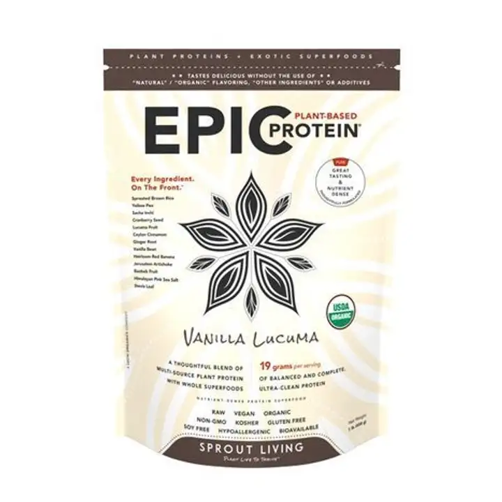 Order Sprout Living Epic Vanilla Lucuma Protein food online from Whole Foods Co-Op Denfeld store, Duluth on bringmethat.com