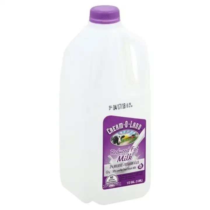Order Cream O Land Dairy Milk, Reduced Fat, Vitamin A & D, 2% Milkfat - 0.5 Gallons food online from Meats Supreme store, Brooklyn on bringmethat.com