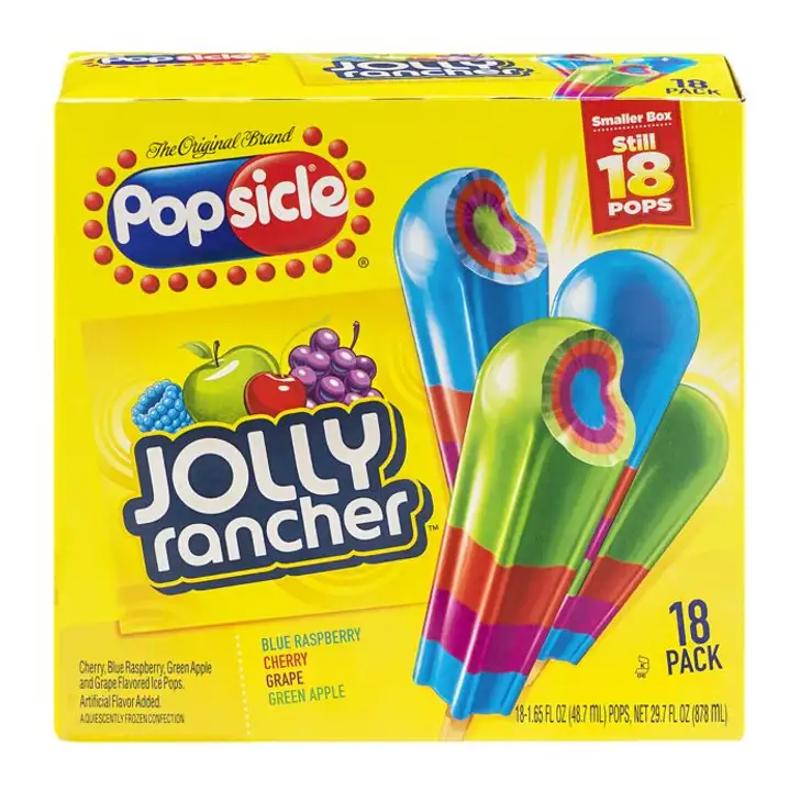 Order Popsicle Ice Pops, Jolly Rancher, 18 Pack - 18 Each food online from Holiday farms store, Roslyn Heights on bringmethat.com