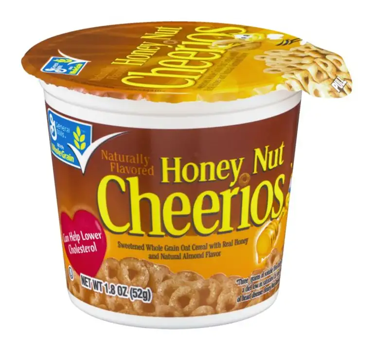 Order Cheerios Cereal, Honey Nut - 1.8 Ounces food online from Holiday farms store, Roslyn Heights on bringmethat.com