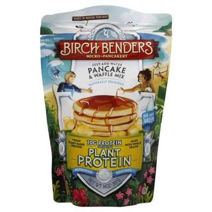 Order Birch Benders Pancake & Waffle Mix, Plant Protein - 14 Ounces food online from Whole Foods Co-Op Denfeld store, Duluth on bringmethat.com