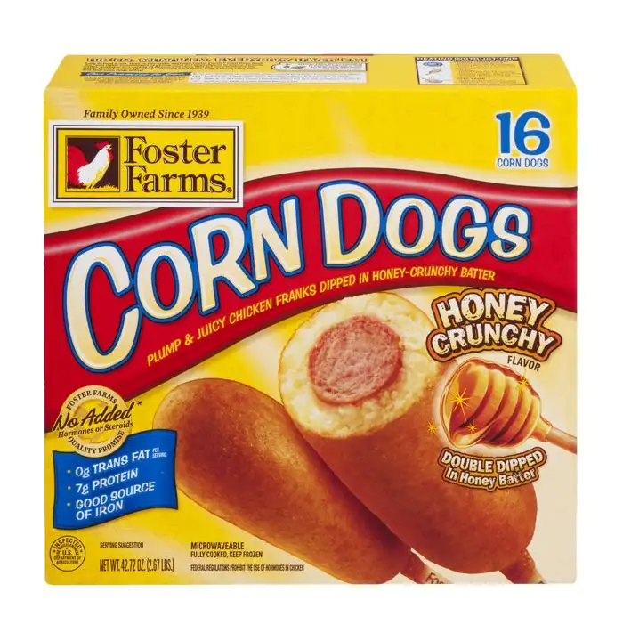 Order Foster Farms Corn Dogs, Honey Crunchy Flavor - 42.72 Ounces food online from Novato Harvest Market store, Novato on bringmethat.com