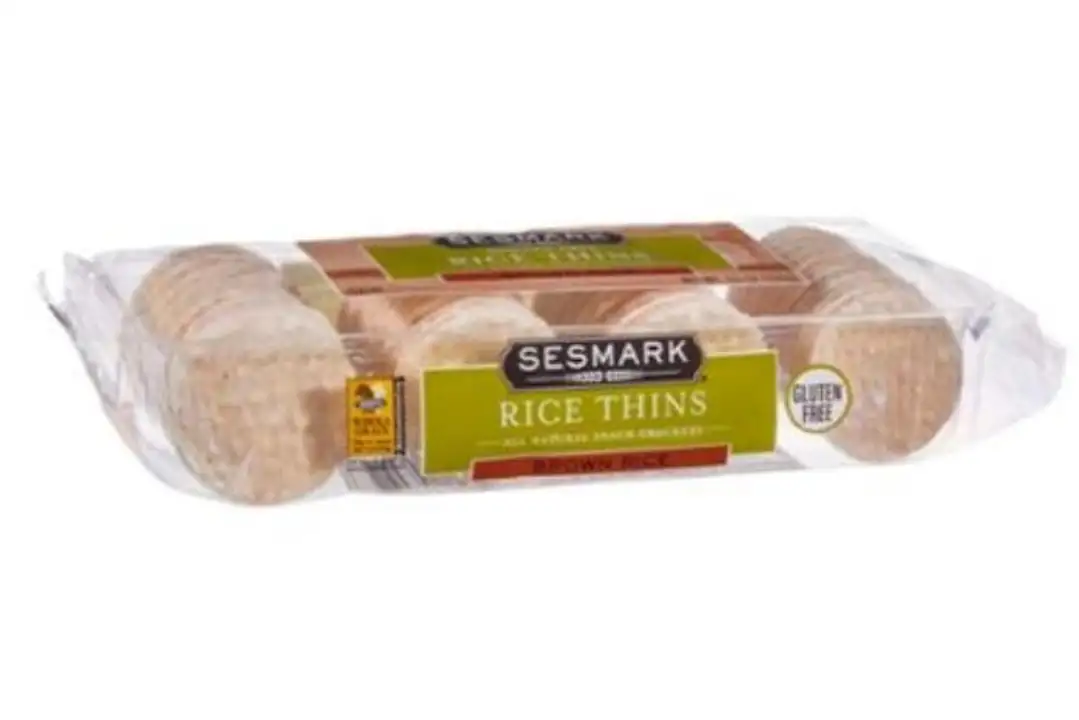 Order Sesmark Rice Thins, Brown Rice - 4.25 Ounces food online from Novato Harvest Market store, Novato on bringmethat.com