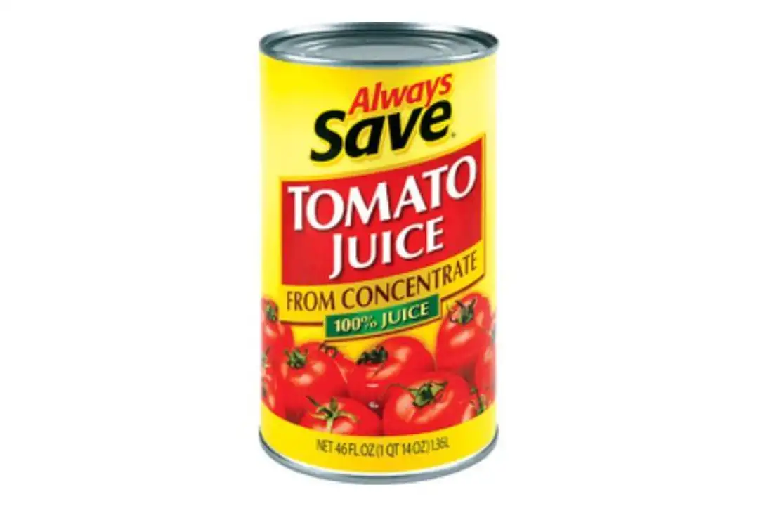 Order Always Save Tomato Juice From Concentrate - 46 Ounces food online from Fligner Market store, Lorain on bringmethat.com