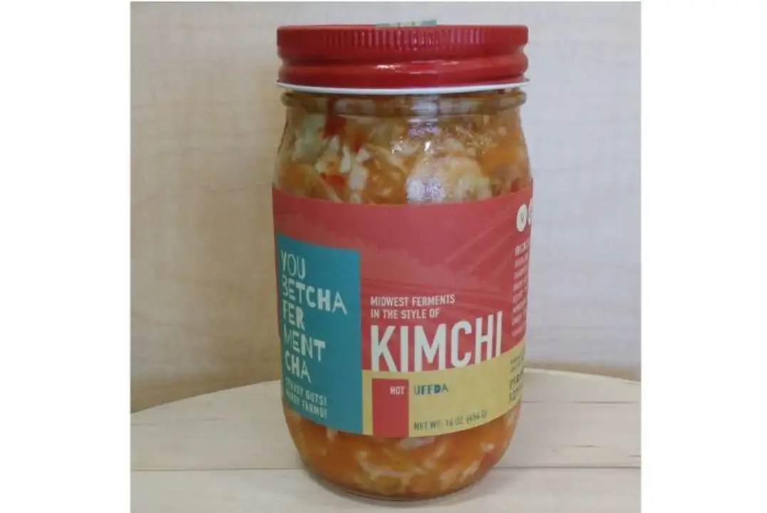 Order You Betcha Hot Kim Chi, 16 oz food online from Whole Foods Co-Op Denfeld store, Duluth on bringmethat.com