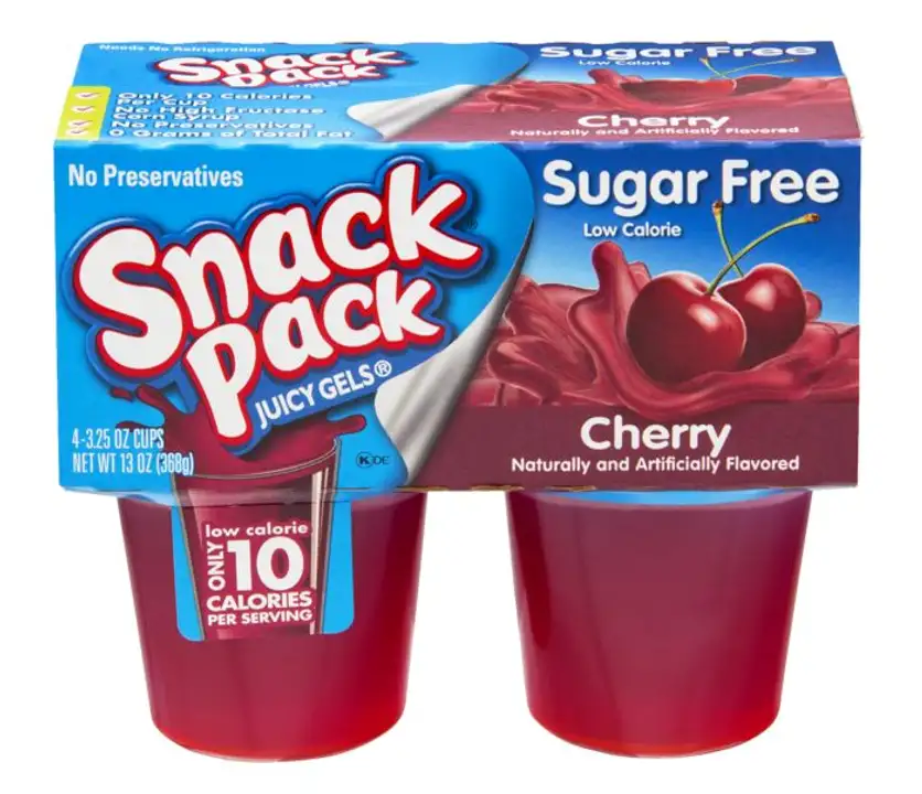 Order Snack Pack Juicy Gels, Sugar Free, Cherry - 4 Count food online from Fligner Market store, Lorain on bringmethat.com