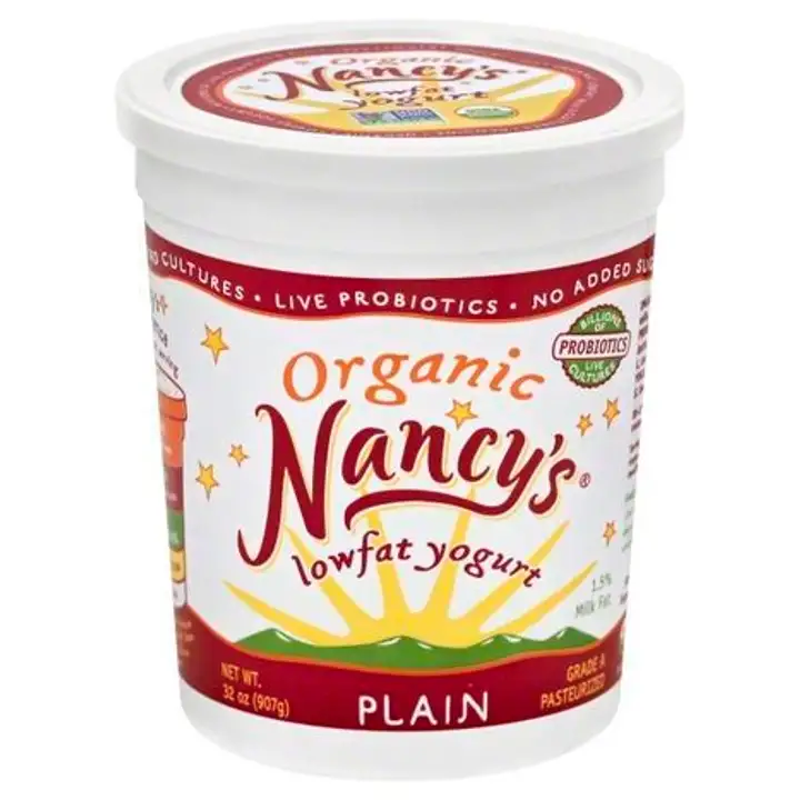 Order Nancys Organic Yogurt, Lowfat, Plain - 32 Ounces food online from Whole Foods Co-Op Denfeld store, Duluth on bringmethat.com