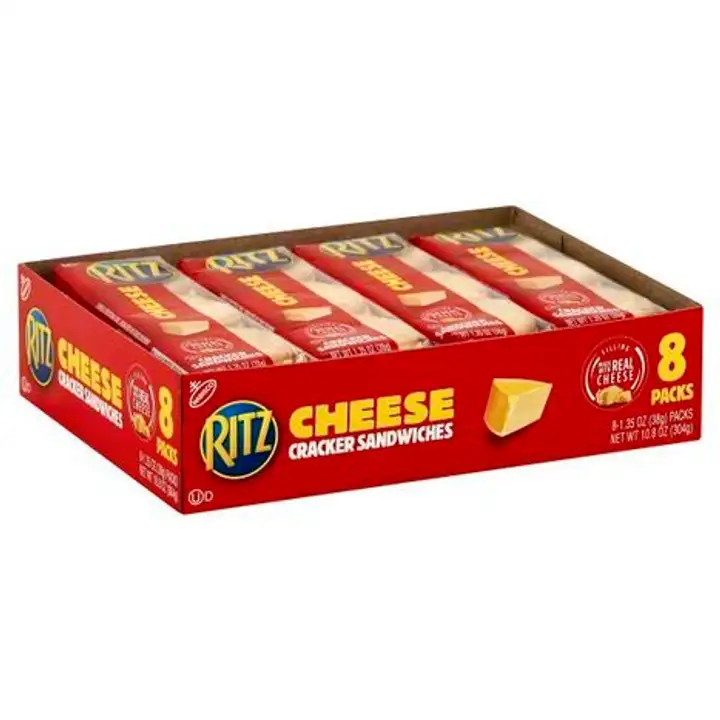 Order Ritz Cracker Sandwiches, Cheese - 10.4 Ounces food online from Holiday farms store, Roslyn Heights on bringmethat.com