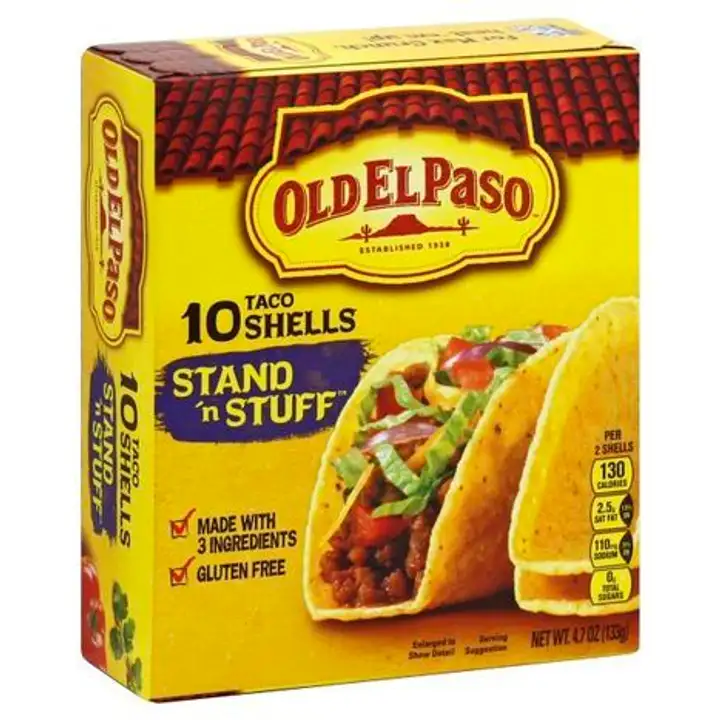 Order Old El Paso Stand 'n Stuff Taco Shells - 10 Each food online from Fligner Market store, Lorain on bringmethat.com