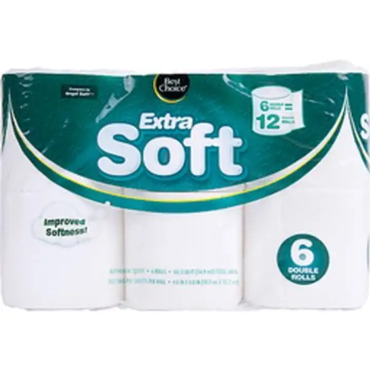 Order Best Choice Extra Soft Bath Tissue Double Roll. - 6 Count food online from Fligner Market store, Lorain on bringmethat.com