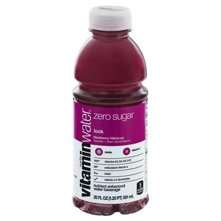 Order Vitaminwater Nutrient Enhanced Water Beverage, Zero Sugar, Blueberry Hibiscus food online from Holiday farms store, Roslyn Heights on bringmethat.com