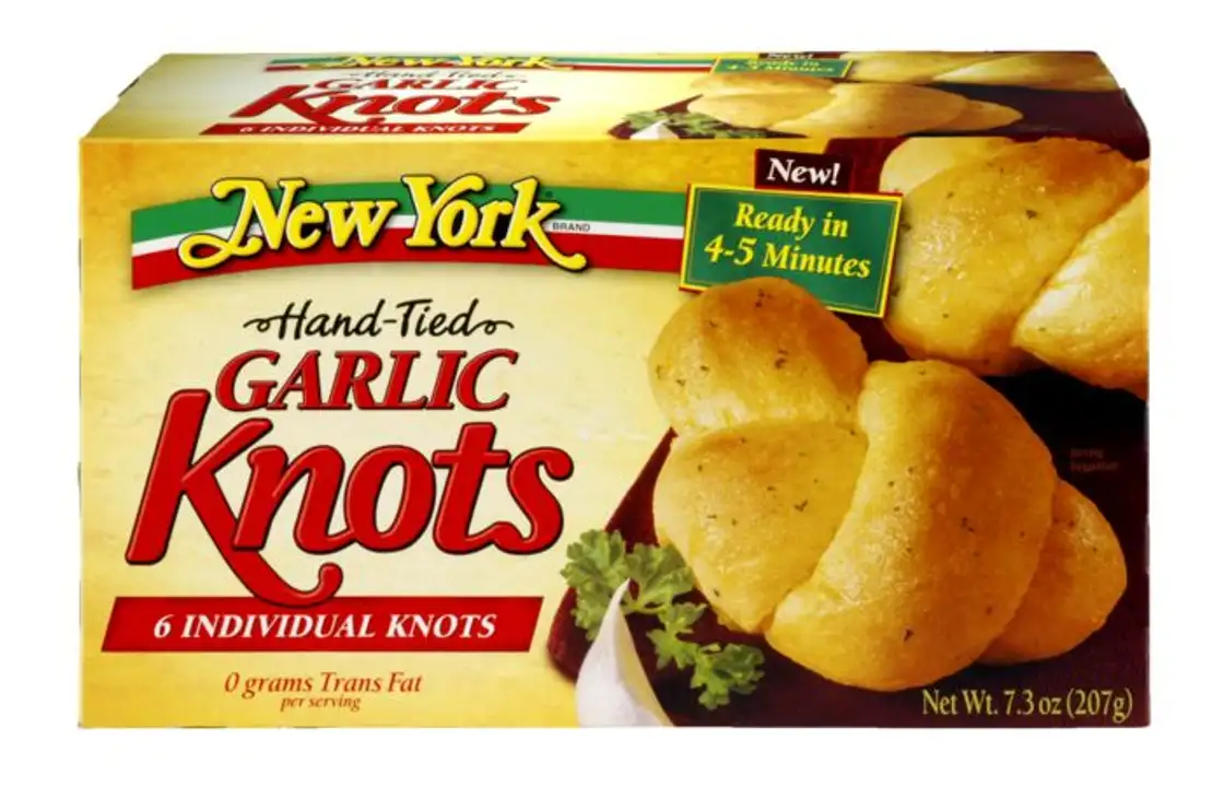 Order New York Garlic Knots, Hand-Tied - 7 Ounces food online from Novato Harvest Market store, Novato on bringmethat.com