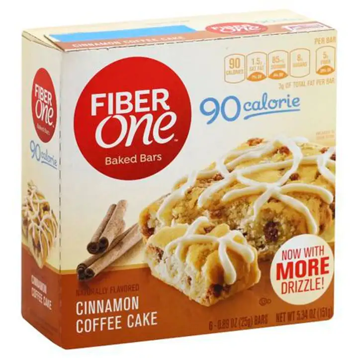 Order Fiber One 90 Calorie Baked Bars, Cinnamon Coffee Cake - 6 Each food online from Holiday farms store, Roslyn Heights on bringmethat.com