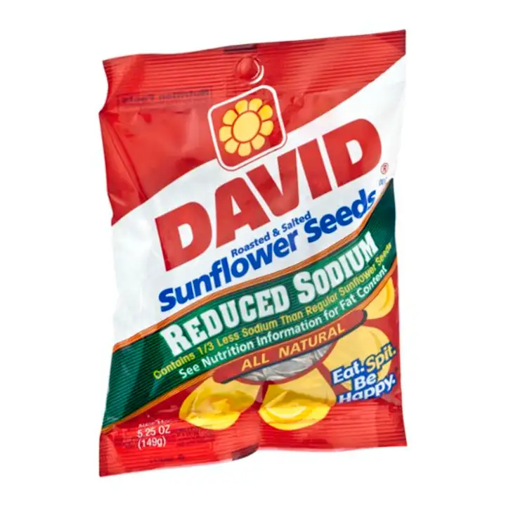Order David Sunflower Seeds, Jumbo, Reduced Sodium - 5.75 Ounces food online from Novato Harvest Market store, Novato on bringmethat.com