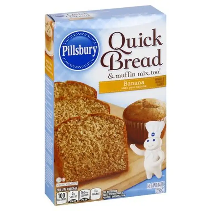 Order Pillsbury Quick Bread & Muffin Mix, Banana - 14 Ounces food online from Holiday farms store, Roslyn Heights on bringmethat.com