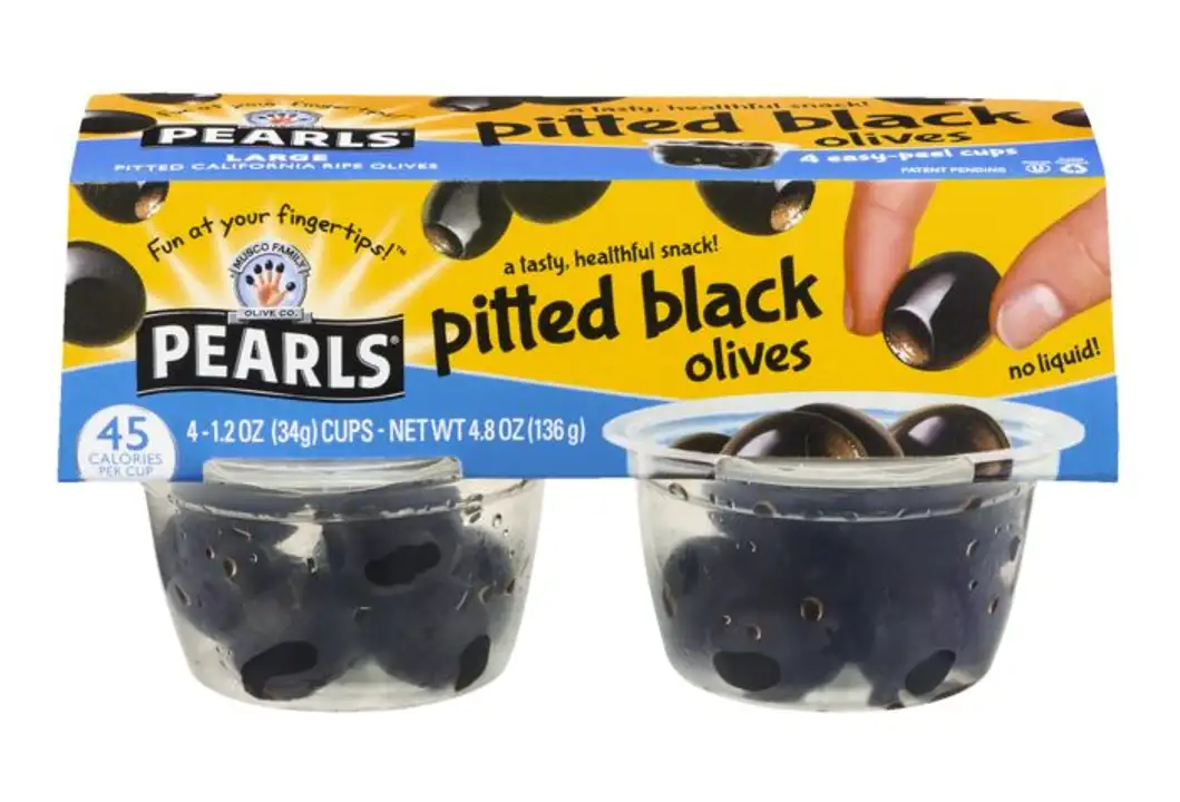 Order Pearls Olives, California Ripe, Black Pitted, Large - 4 Each food online from Holiday farms store, Roslyn Heights on bringmethat.com