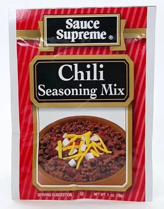 Order Sauce Supreme Chili Seasoning Mix - 1 Ounce food online from Fligner Market store, Lorain on bringmethat.com