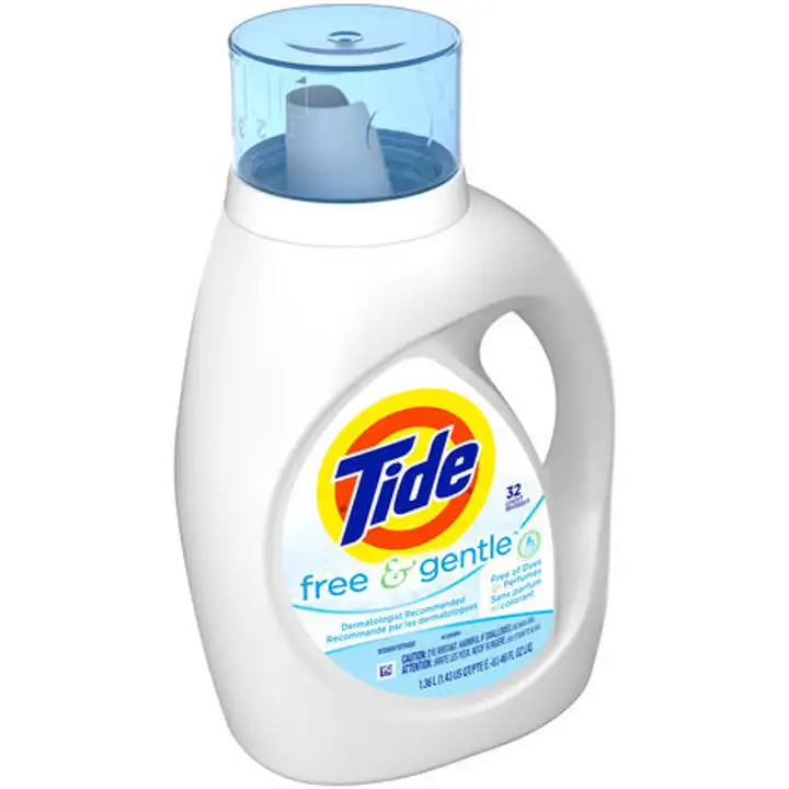 Order Tide Free & Gentle Liquid Laundry Detergent - 46 Ounces food online from Holiday farms store, Roslyn Heights on bringmethat.com
