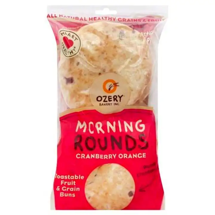 Order Ozery Bakery Morning Rounds Fruit & Grain Buns, Toastable, Cranberry Orange - 12.7 Ounces food online from Whole Foods Co-Op Denfeld store, Duluth on bringmethat.com