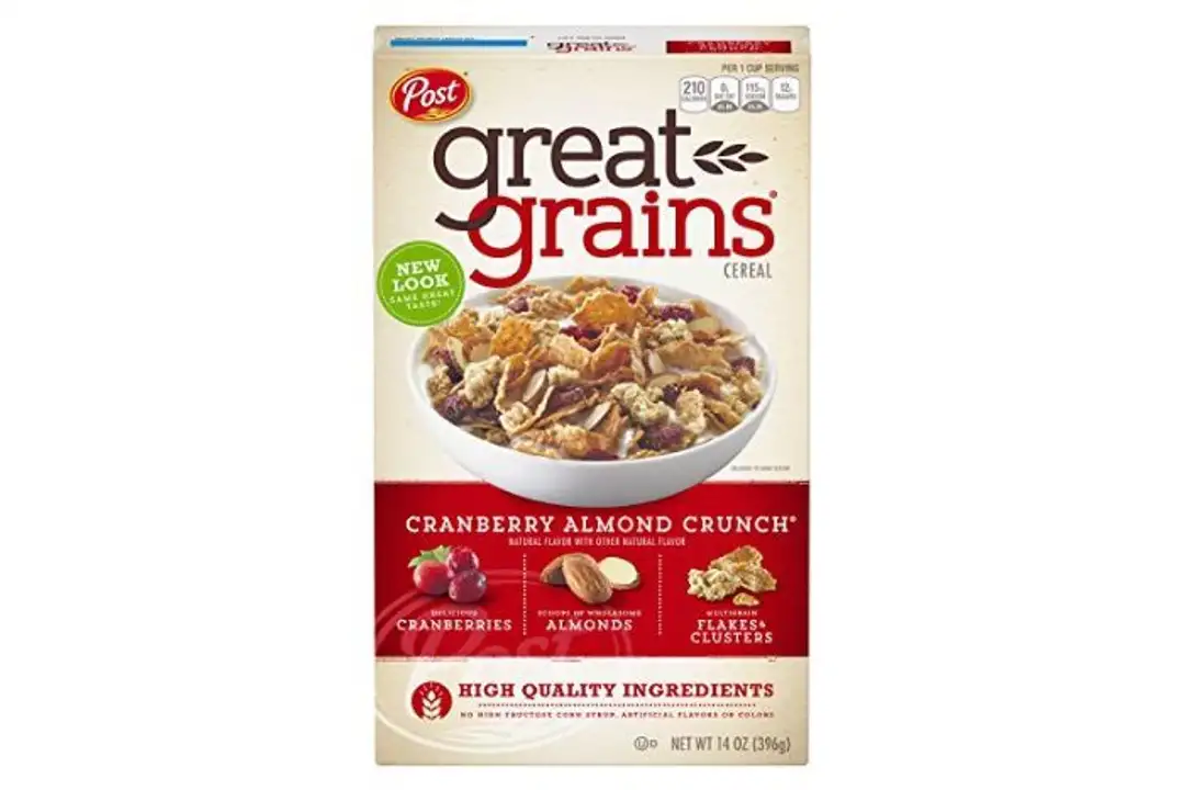 Order Great Grains Cereal, Cranberry Almond Crunch - 14 Ounces food online from Novato Harvest Market store, Novato on bringmethat.com