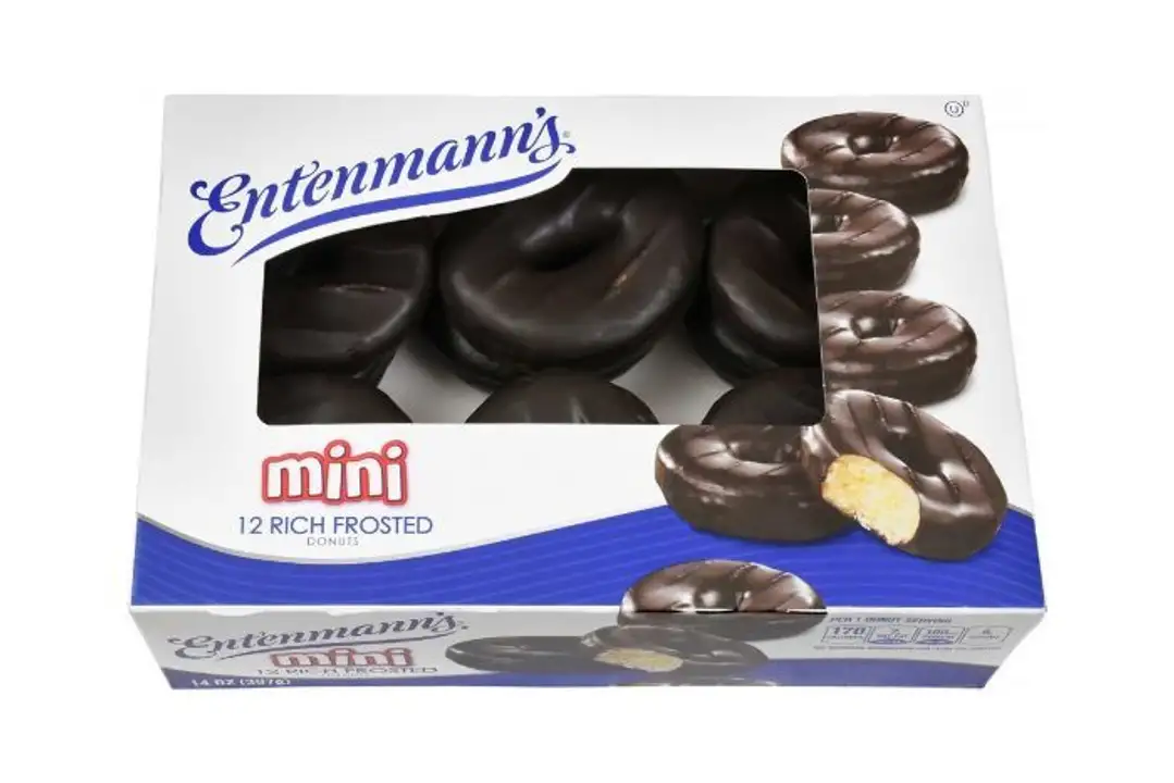Order Entenmanns Mini Donuts, Rich Frosted - 12 Ounces food online from Holiday farms store, Roslyn Heights on bringmethat.com