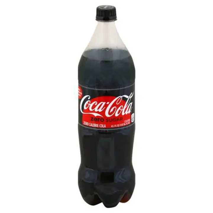 Order Coca Cola Zero Sugar Cola, Zero Calorie - 42.2 Ounces food online from Holiday farms store, Roslyn Heights on bringmethat.com