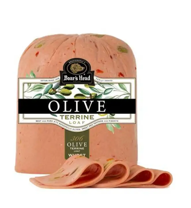 Order Boar’s Head® Olive Terrine Loaf food online from Meats Supreme store, Brooklyn on bringmethat.com