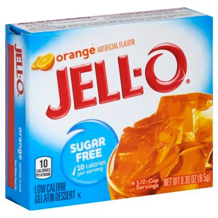 Order Jell O Gelatin Dessert, Low Calorie, Orange - 3 Ounces food online from Holiday farms store, Roslyn Heights on bringmethat.com