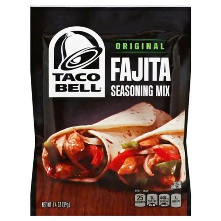Order Taco Bell Seasoning Mix, Fajita, Original - 1.4 Ounces food online from Fligner Market store, Lorain on bringmethat.com