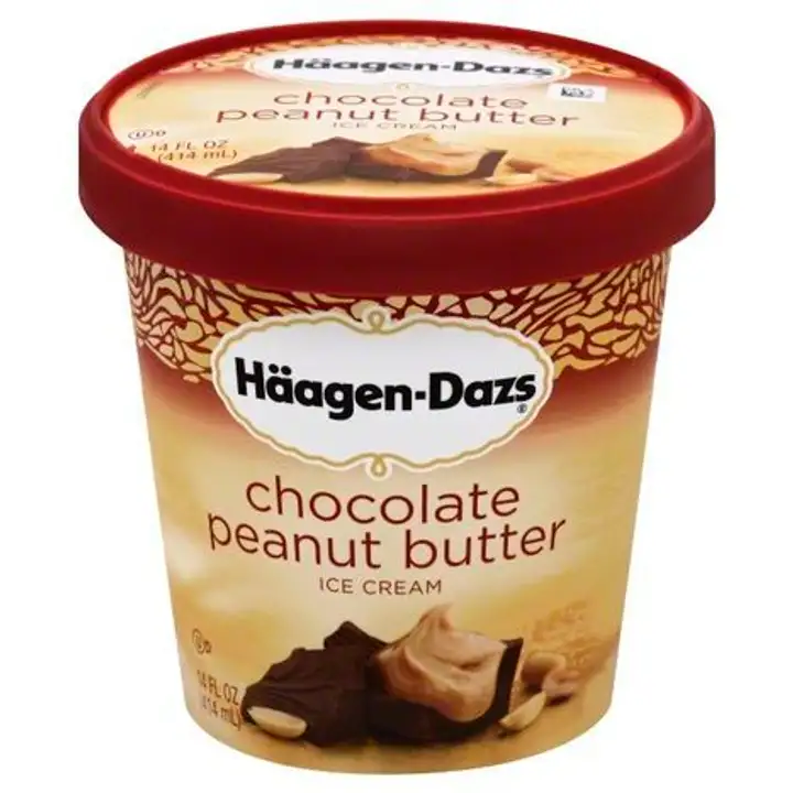 Order Haagen Dazs Ice Cream, Chocolate Peanut Butter - 16 Ounces food online from Holiday farms store, Roslyn Heights on bringmethat.com