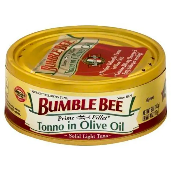 Order Bumble Bee Prime Fillet Tuna, Solid Light, Tonno in Olive Oil - 5 Ounces food online from Holiday farms store, Roslyn Heights on bringmethat.com