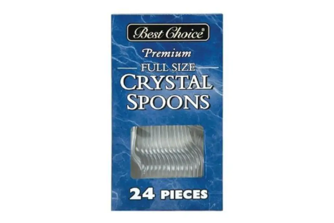 Order Best Choice Crystal Premium Spoons - 24 Count food online from Fligner Market store, Lorain on bringmethat.com