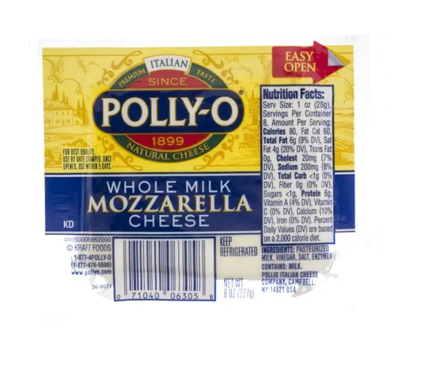 Order Polly O Cheese, Mozzarella, Whole Milk food online from Meats Supreme store, Brooklyn on bringmethat.com