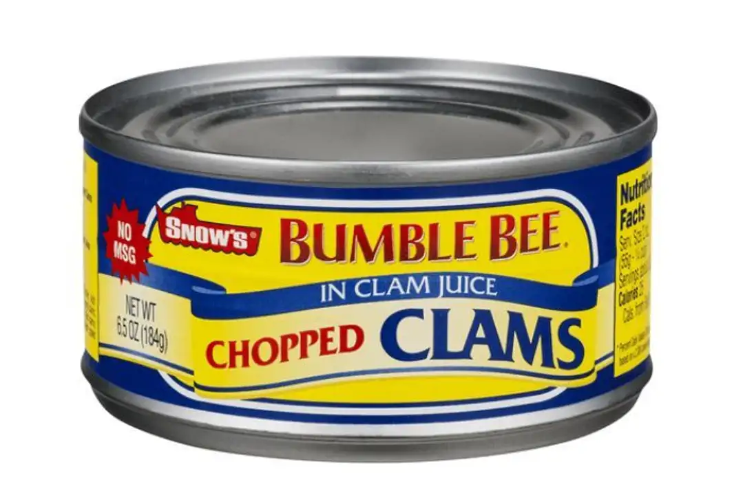 Order Bumble Bee Chopped Clams, In Clam Juice - 6.5 Ounces food online from Novato Harvest Market store, Novato on bringmethat.com