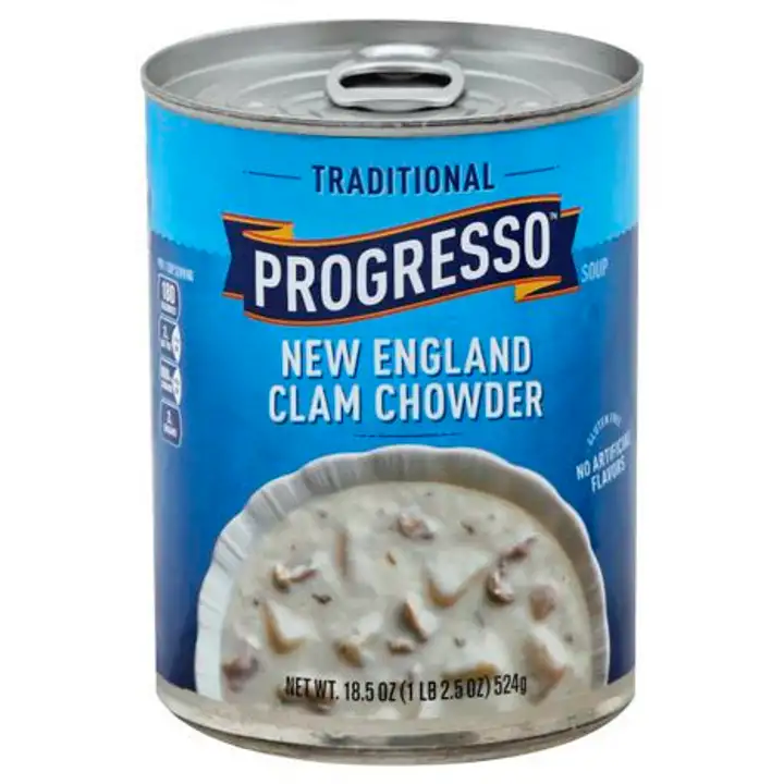 Order Progresso Traditional Soup, New England Clam Chowder - 18.5 Ounces food online from Novato Harvest Market store, Novato on bringmethat.com