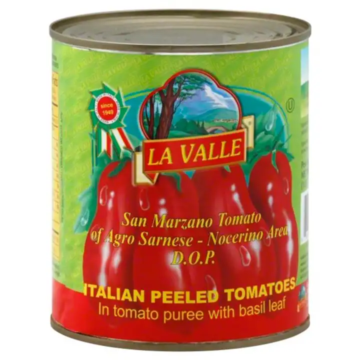 Order La Valle Tomatoes, Italian Peeled - 28 Ounces food online from Meats Supreme store, Brooklyn on bringmethat.com